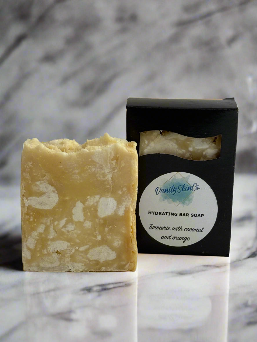 Hand Crafted Soap - Turmeric with Coconut Milk & Orange Essential oil