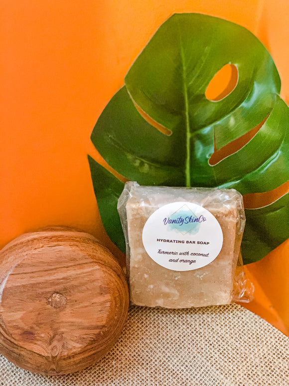 Hand Crafted Soap - Turmeric with Coconut Milk & Orange Essential oil
